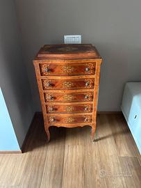 Mobile epoca Intarsi Marquetry Ottocento