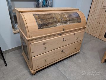 Comò Cassettone in abete arte povera antico 