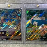 2 Pokémon cards - Pikachu & Snorlax 151 ITA - MINT