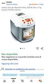 Imetec Zero glu Macchina Pane, 920 W, fino a 1 kg 