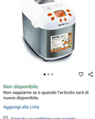 Imetec Zero glu Macchina Pane, 920 W, fino a 1 kg 
