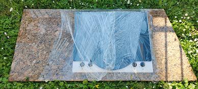 2 Piani/Lastre cucina granito + piano cottura 