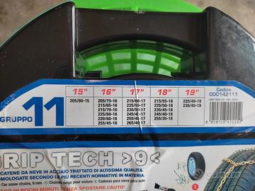 catene da neve nuove Gruppo 11