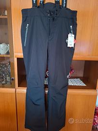 Salopette pantalone sci uomo unisex XXL nero