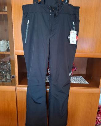 Salopette pantalone sci uomo unisex XXL nero