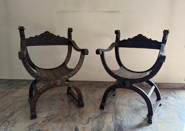 Coppia di sedie Modello Savonarola