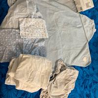 Lenzuola neonato e asciugamano