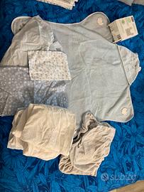 Lenzuola neonato e asciugamano