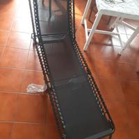 Sdraio da giardino, chiudibile e regolabile, nuovo