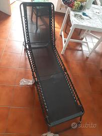 Sdraio da giardino, chiudibile e regolabile, nuovo