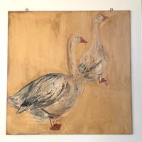 Quadro su legno dipinto a mano
