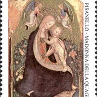 Francobollo Pisanello - Madonna della Quaglia
