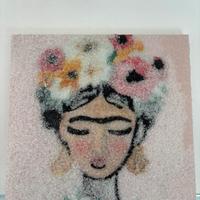 Quadro frida kahlo in frammenti di verro