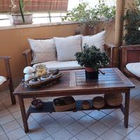 set da giardino in legno 