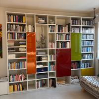 Libreria lema e mobile  basso con cassetti