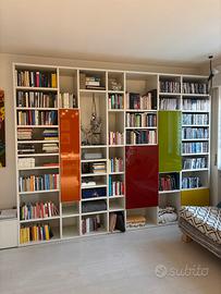 Libreria lema e mobile  basso con cassetti