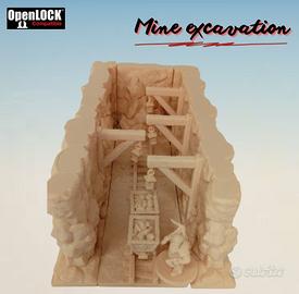 Scenografia Miniera Modulare OpenLOCK – Tabletop