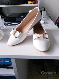 scarpe da cerimonia bianche 