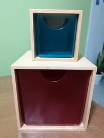 Cubotti in legno. 