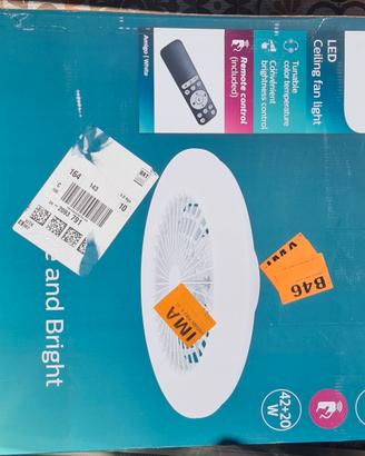 Philips LED Amigo Ventilatore  soffitto con luce