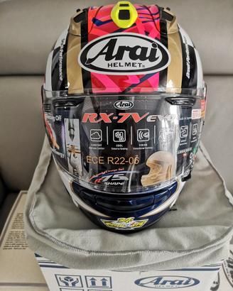 Casco Arai Rx 7V Evo Kevin Schwantz 30° Taglia S