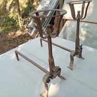 alari antichi per camino 