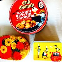 sca3 Scatole di Latta di Latta Vintage