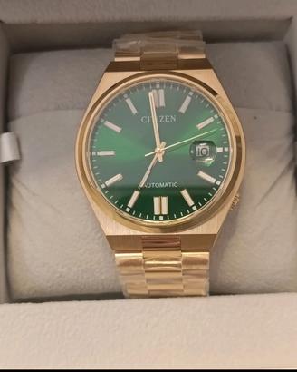 Orologio Citizen Tsuyosa automatico Oro/verde 