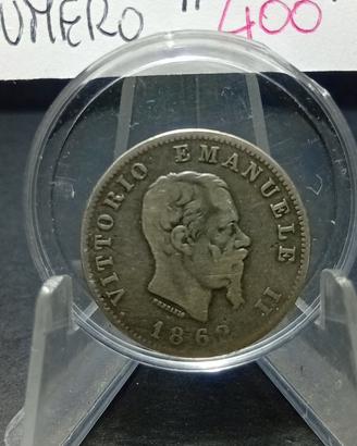 1 Lira Stemma del 1862 Zecca Napoli ( RARA).