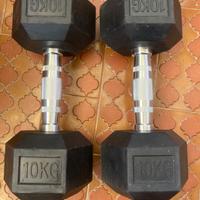 Manubri gommati palestra