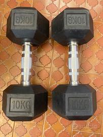 Manubri gommati palestra