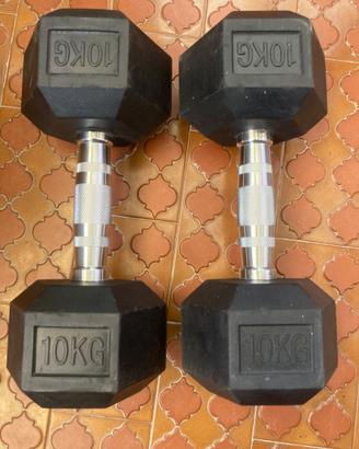 Manubri gommati palestra