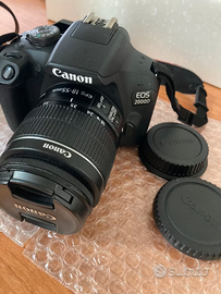 Canon EOS 2000D + Obiettivo EFS 18-55 Full HD 1080