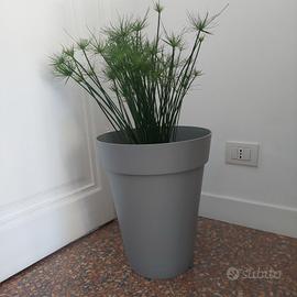 vaso portavaso alto plastica grigio