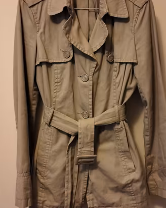 Trench corto Sisley beige originale - Taglia 44