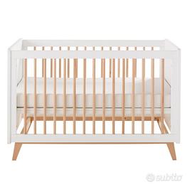 Culla Vintage in Legno a Sbarre per Neonato