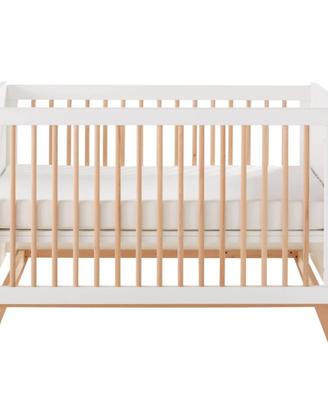 Culla Vintage in Legno a Sbarre per Neonato