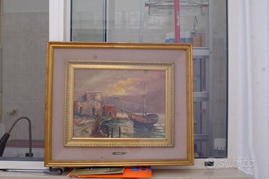 g. rizzo  olio su tela "marina "