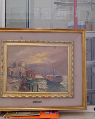 g. rizzo  olio su tela "marina "