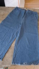 pantaloni palazzo jeans