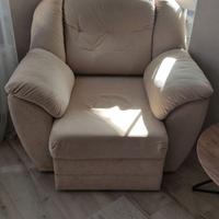 Poltrona letto beige