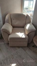 Poltrona letto beige