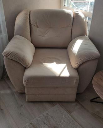 Poltrona letto beige