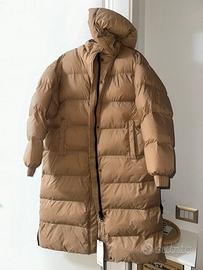 Piumino lungo beige Sundek caramello