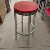 1 Sgabello Softline in alluminio h.80cm Rosso