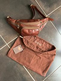 Marsupio The Bridge originale in pelle marrone