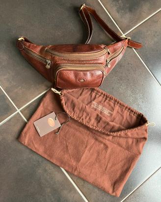 Marsupio The Bridge originale in pelle marrone