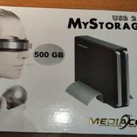 MEDIACOM: Hard disk Esterno da 500 Gb
