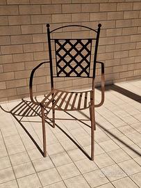 Sedie giardino in ferro