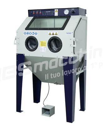 Sabbiatrice cabinata con aspiratore SOGI S-100